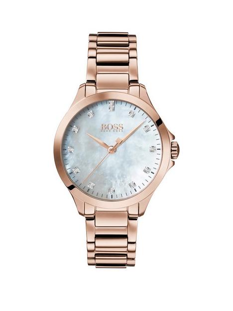 boss-white-dial-with-13-diamonds-and-carnation-gold-stainless-steel-bracelet-ladies-watch