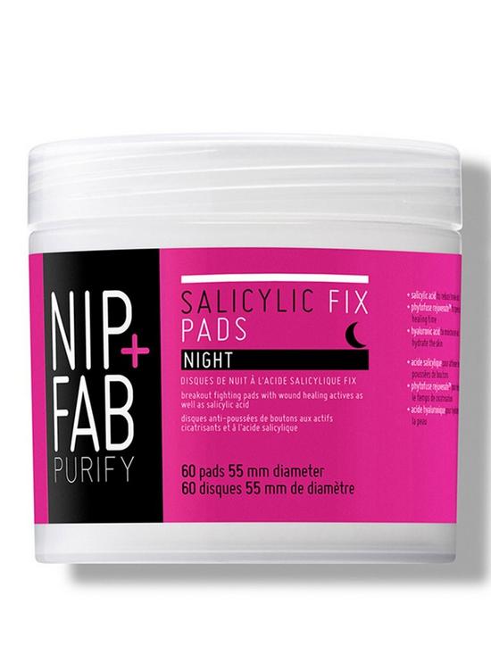 front image of nip-fab-salicylic-acid-night-pads-80ml