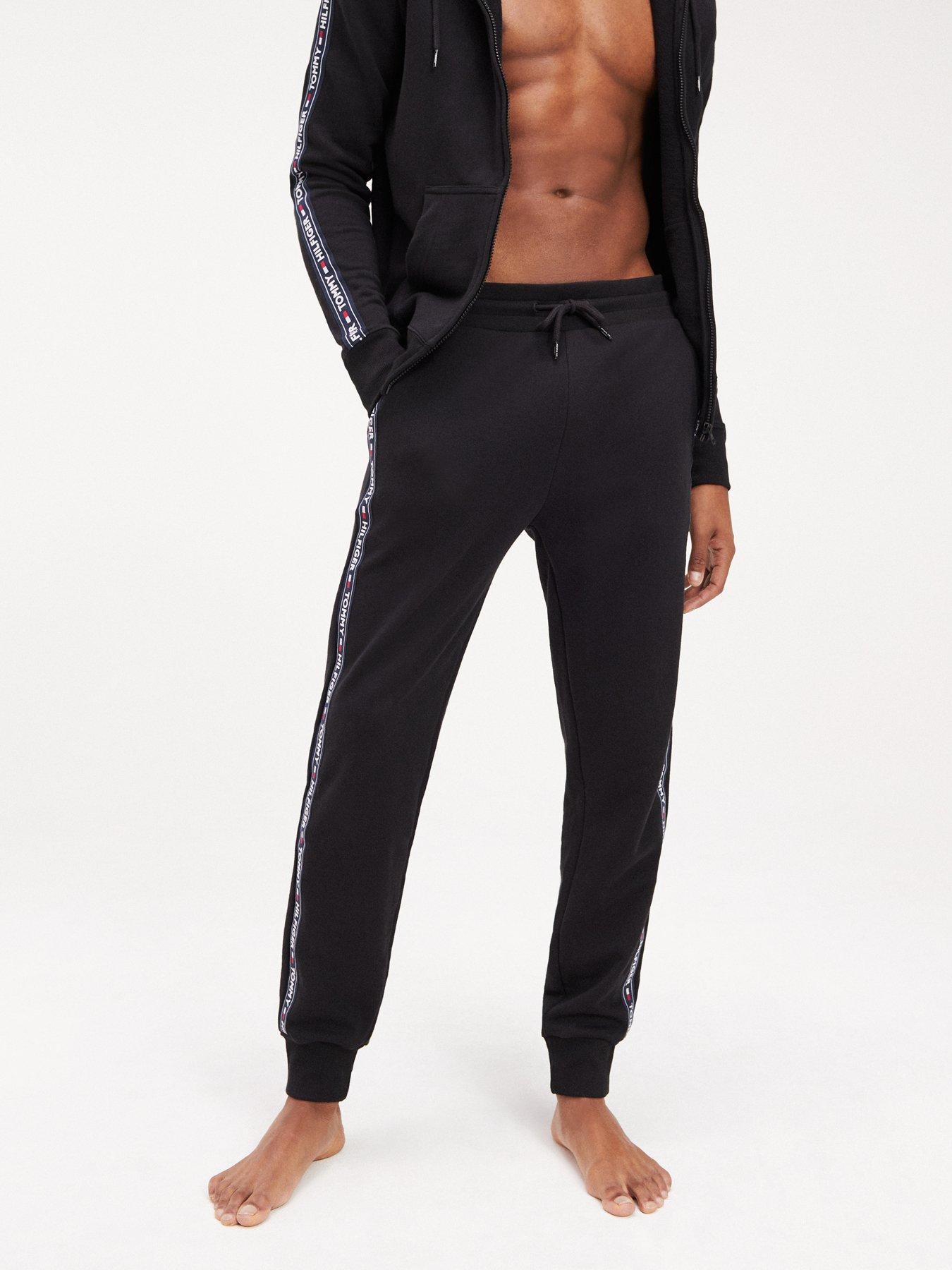 tommy hilfiger repeat logo tape joggers