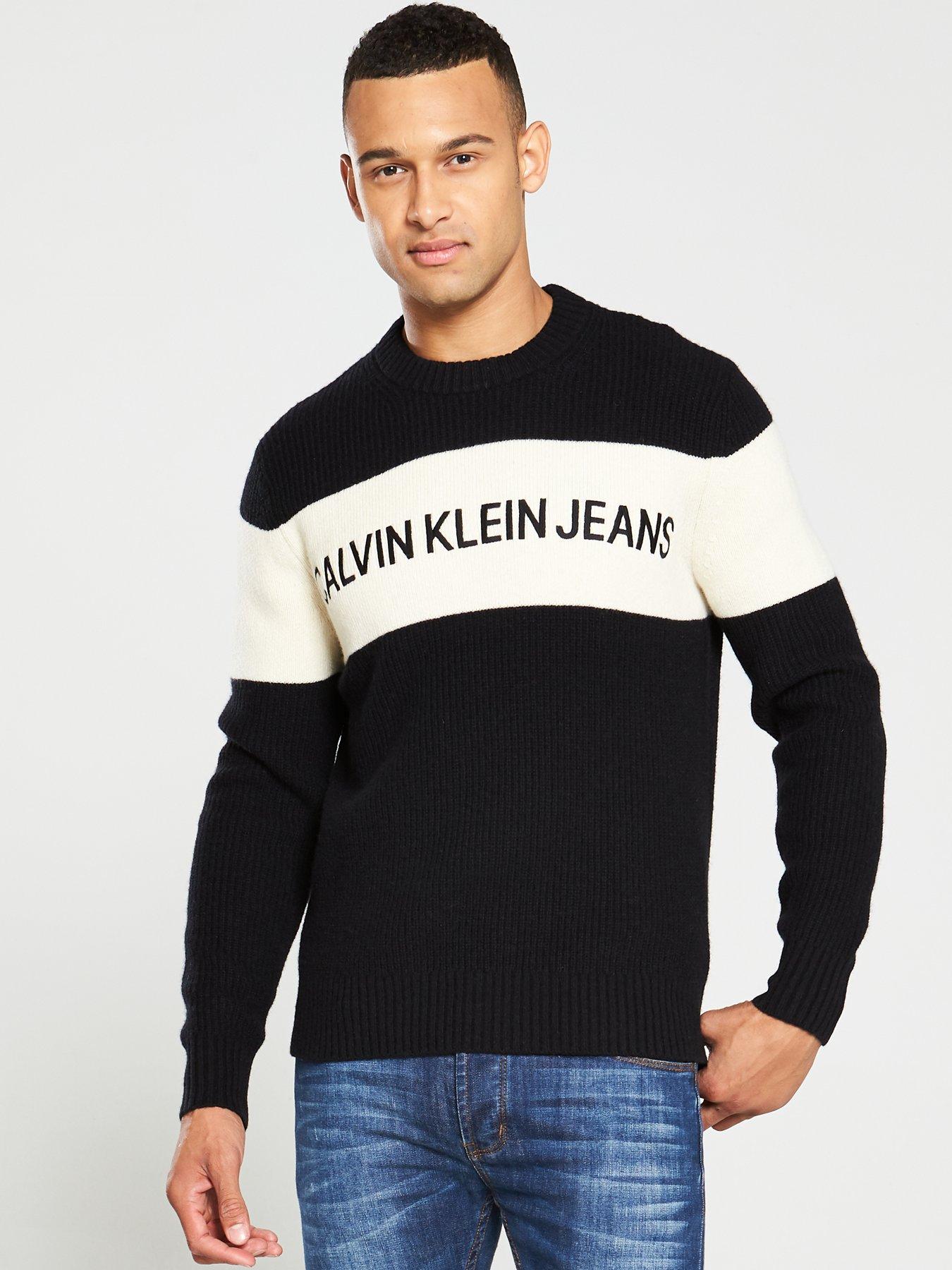 calvin klein jeans black jumper