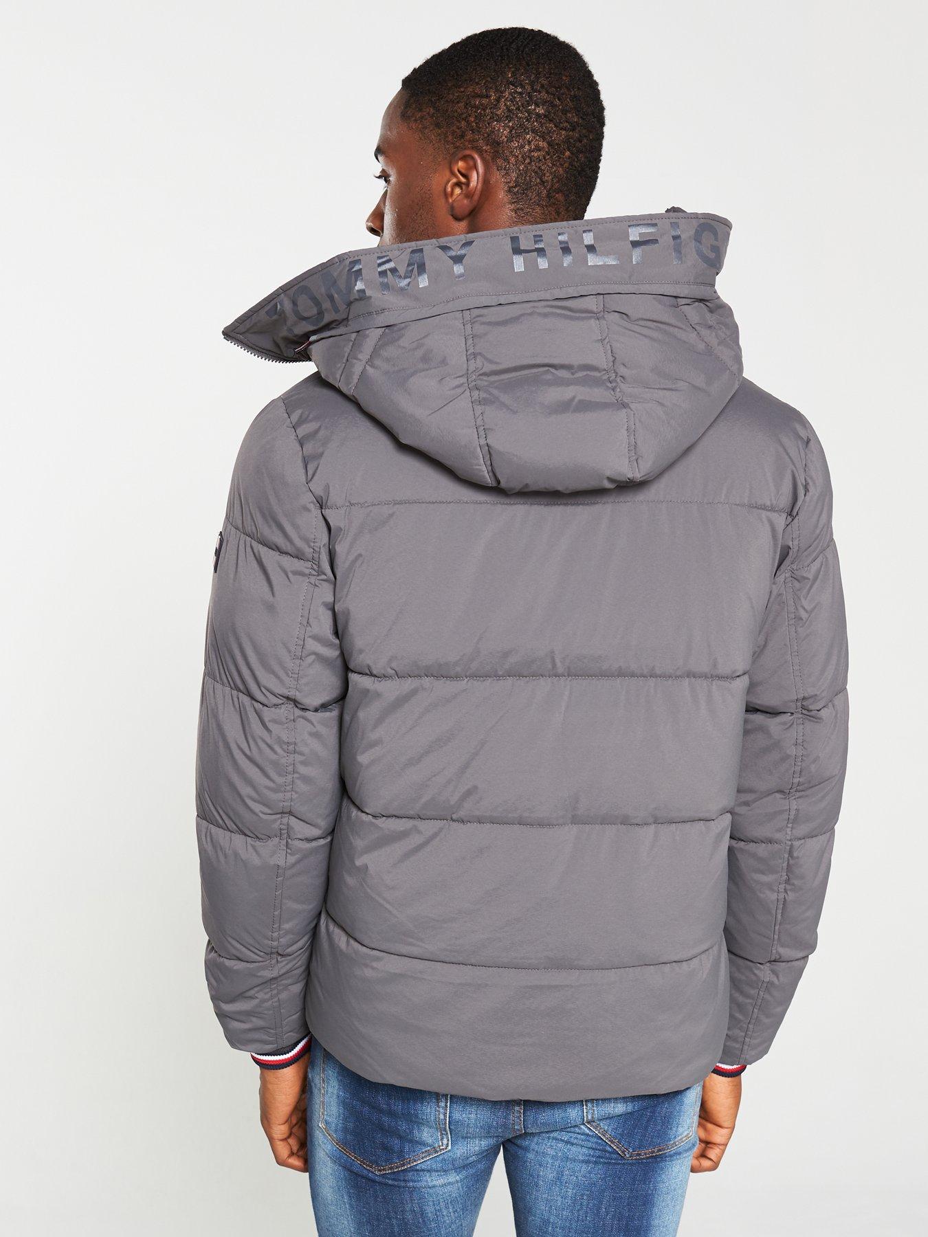 tommy hilfiger hooded bomber jacket