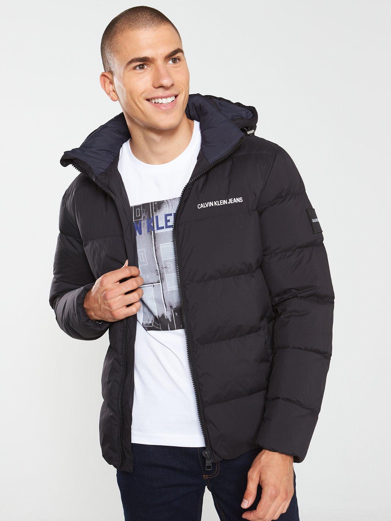 calvin klein jeans hooded down jacket