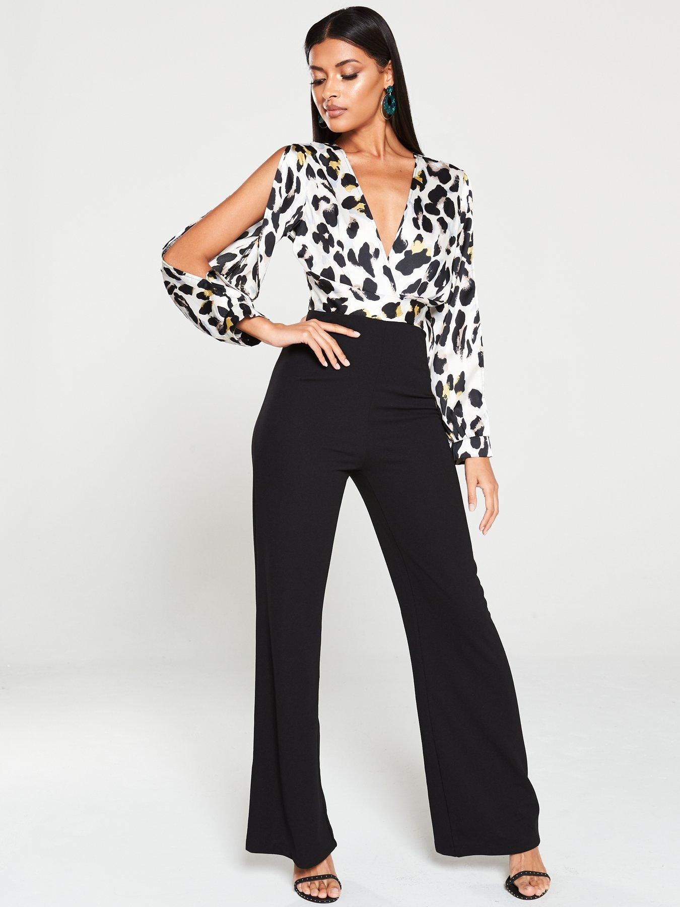 split sleeve jumpsuit