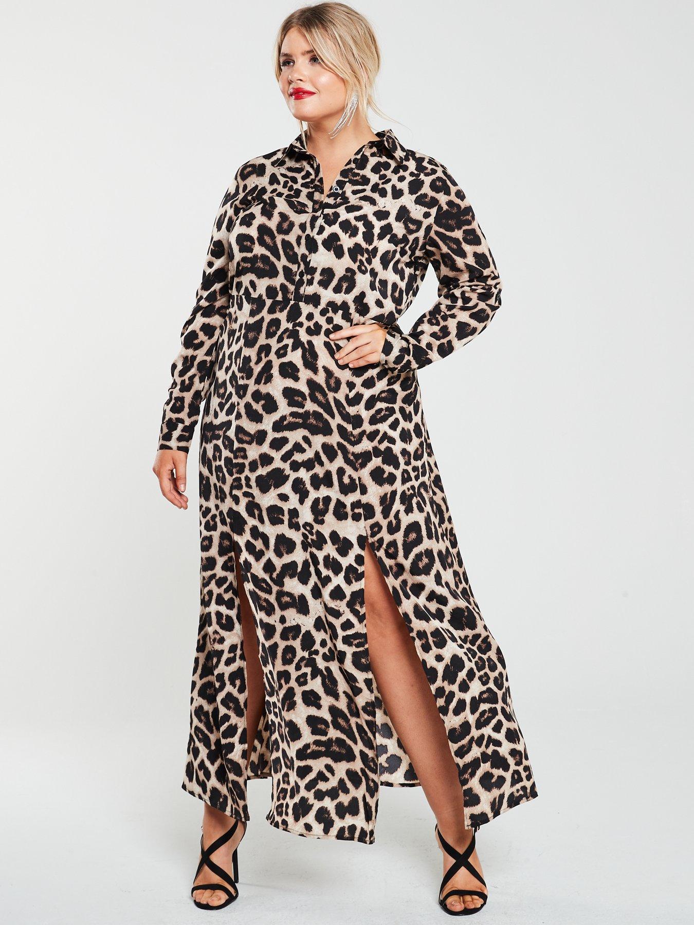 ax paris curve leopard print dress