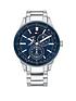  image of tommy-hilfiger-austin-blue-and-silver-detail-multi-dial-ip-stainless-steel-bracelet-mens-watch