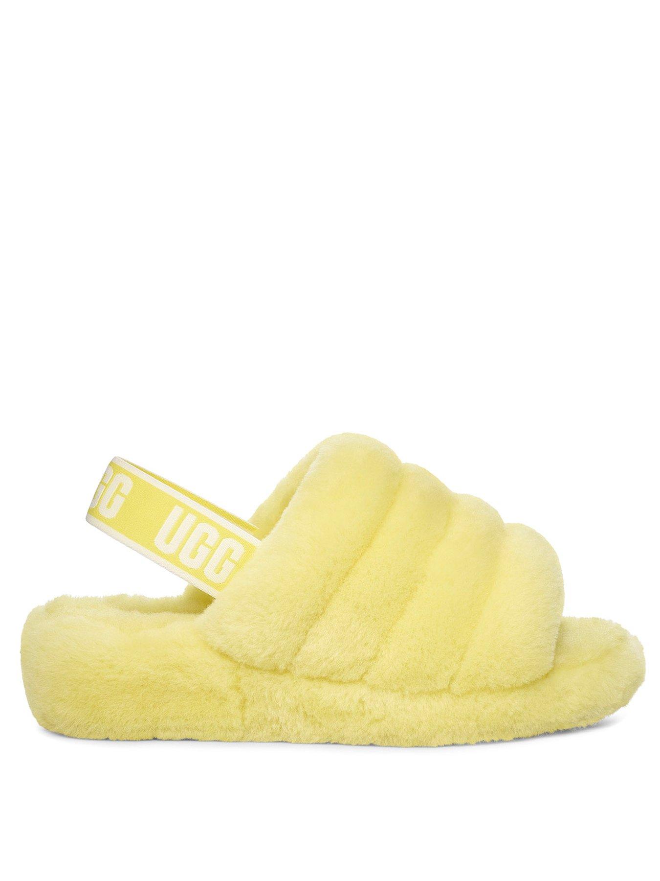 Fluff Yeah Slide Slippers Neon Yellow