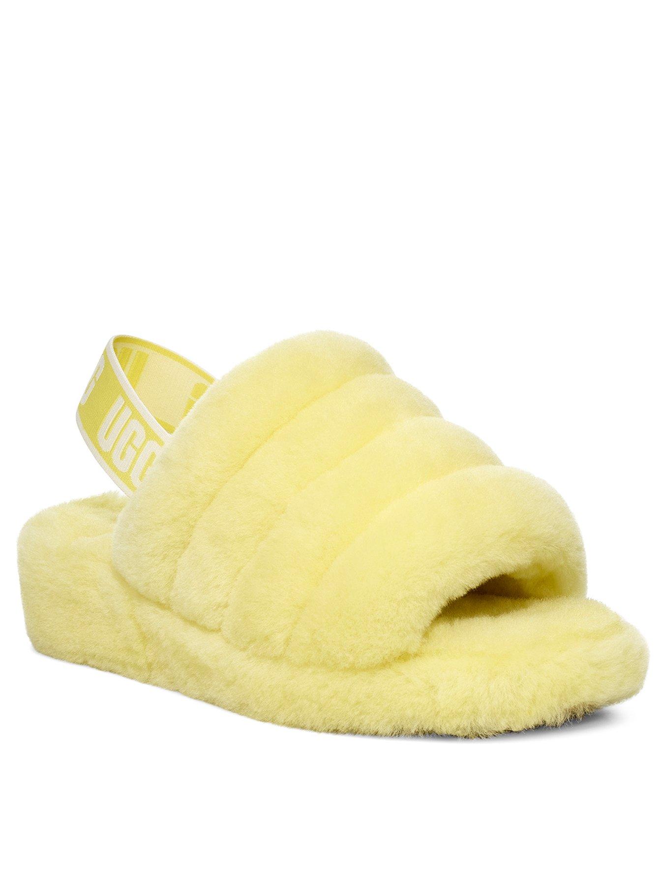 Fluff Yeah Slide Slippers Neon Yellow