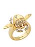  image of disney-aladdin-14k-gold-plated-opening-crystal-scarab-beetle-ring