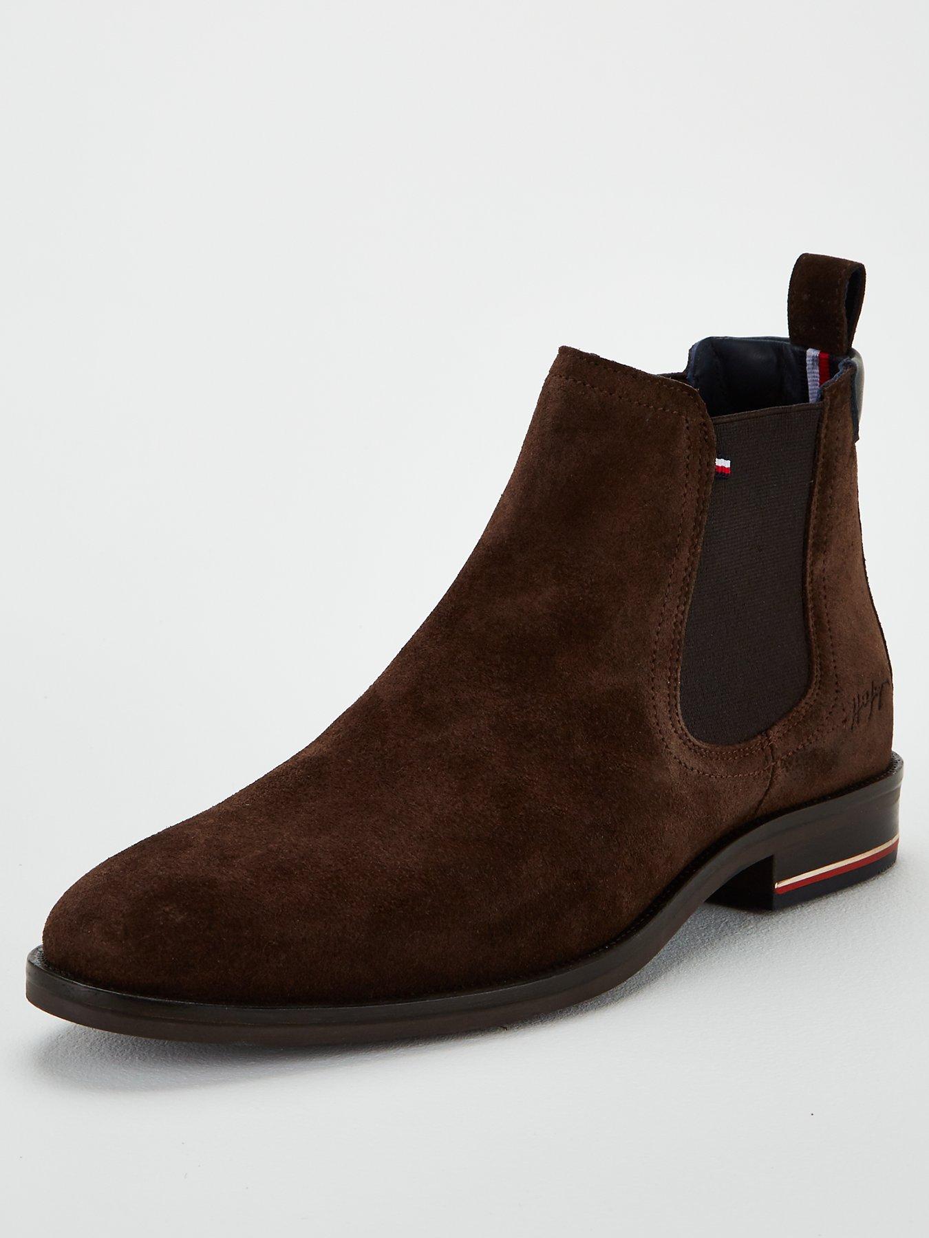 tommy hilfiger suede boots mens