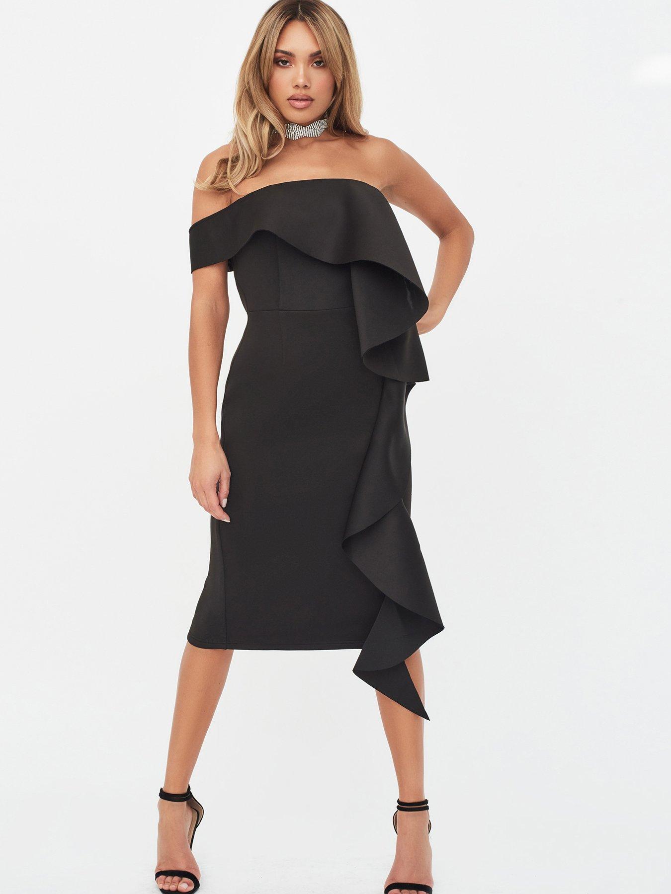 exaggerated frill dress