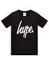  image of hype-boys-core-script-t-shirt-black