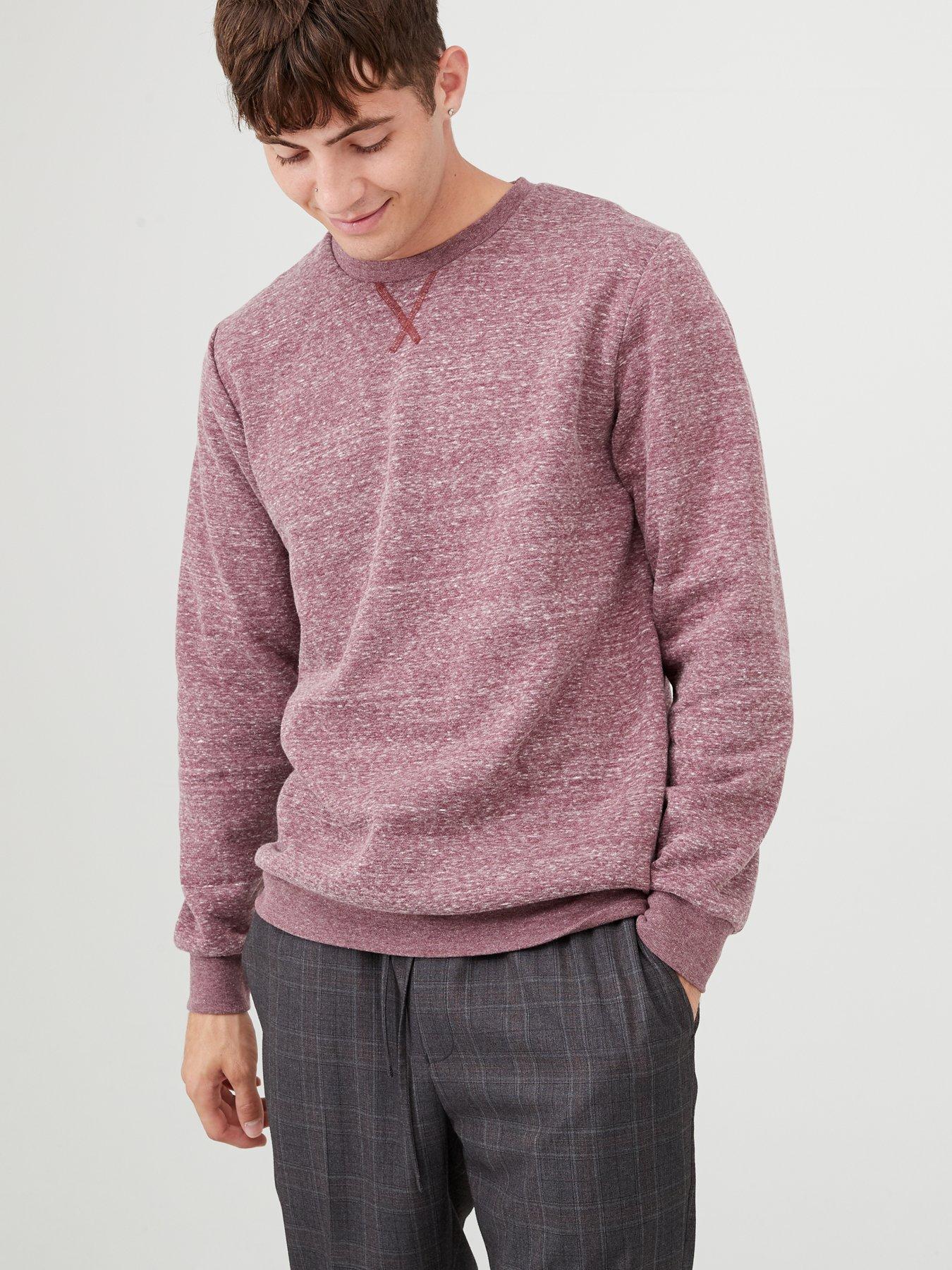 fleece crew neck sweater