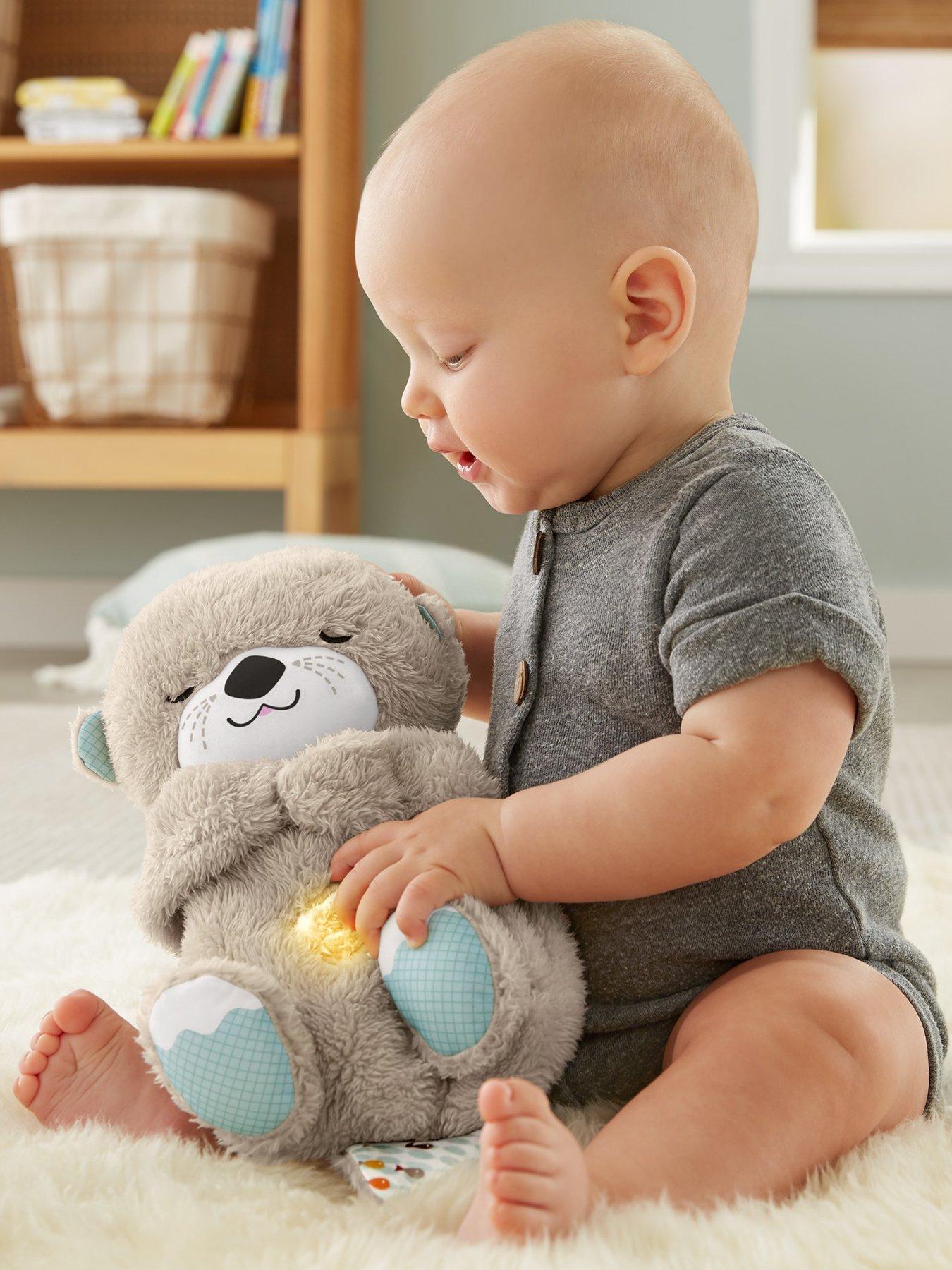 Fisher-Price Soothe 'n Snuggle Otter Plush Baby Toy with 11 Sensory Features