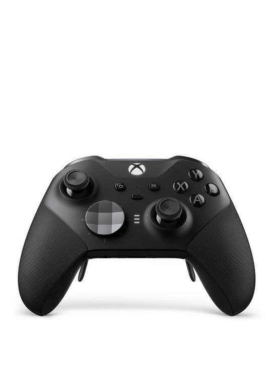 front image of xbox-series-x-xbox-elite-wireless-controller-series-2--with-usb-type-c-cable-black
