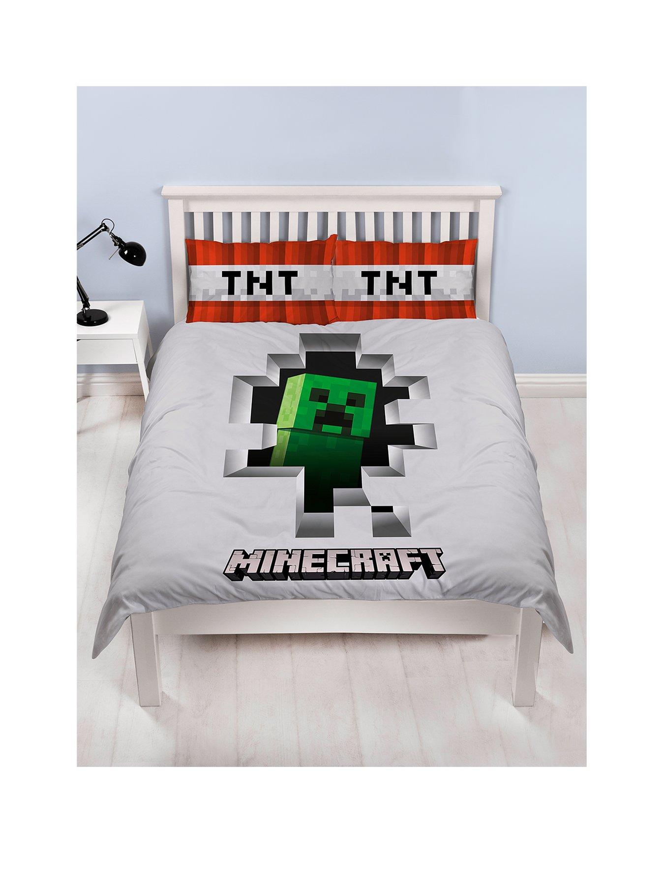 Minecraft Dynamite Reversible Double Duvet Cover Set Littlewoods Com