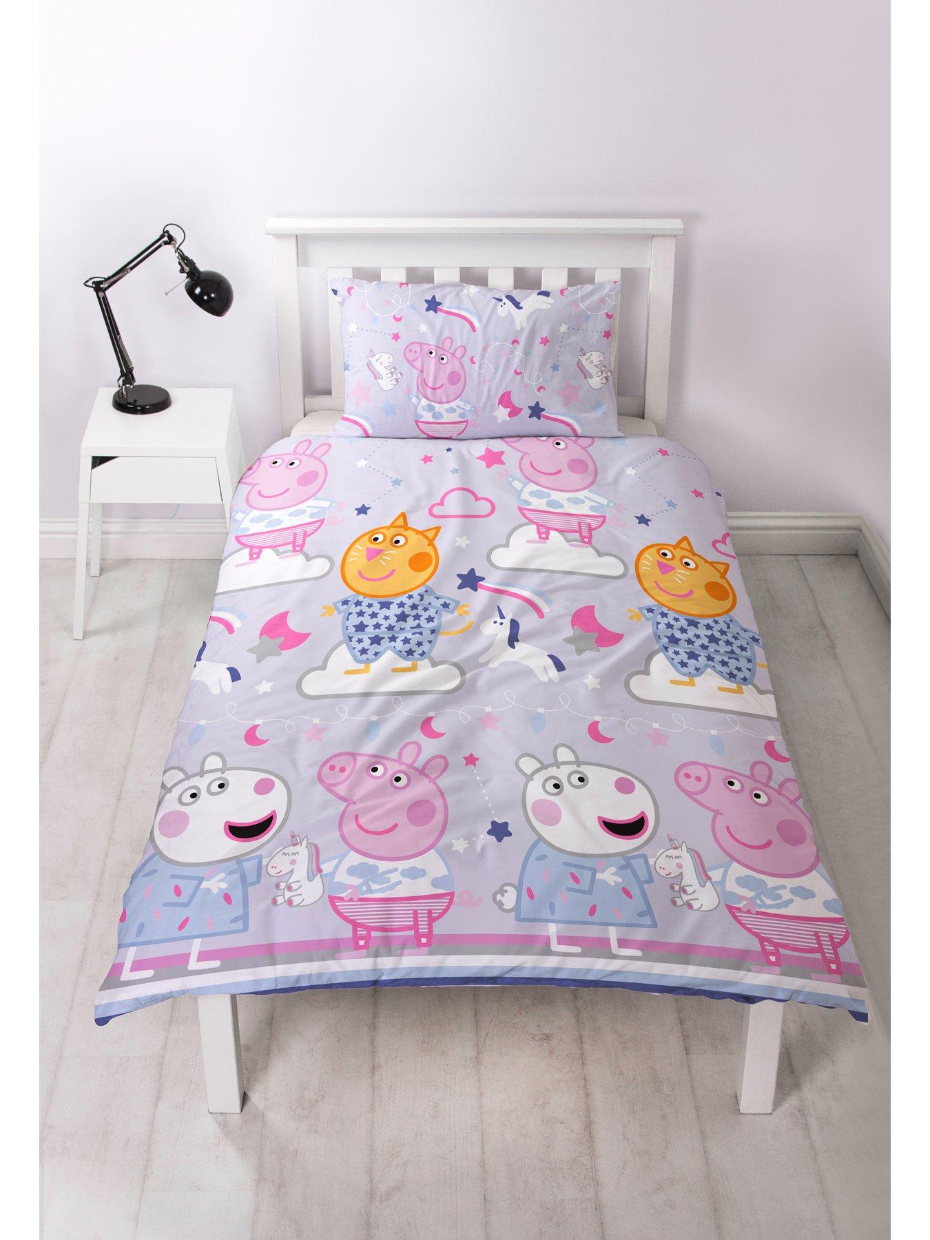 Peppa Pig Sleepy Single Duvet Cover Set Littlewoods Com