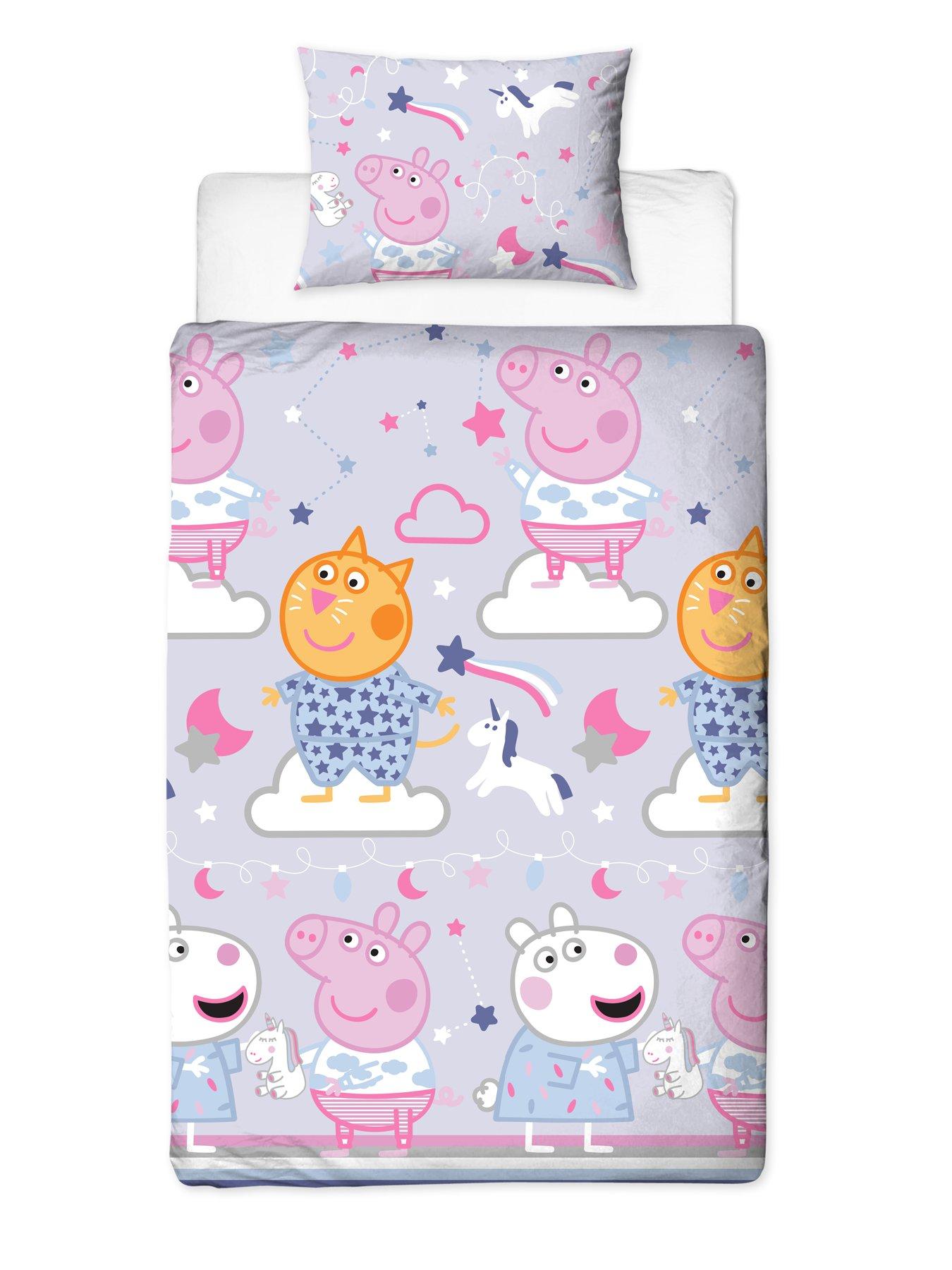 Peppa Pig Sleepy Single Duvet Cover Set Littlewoods Com