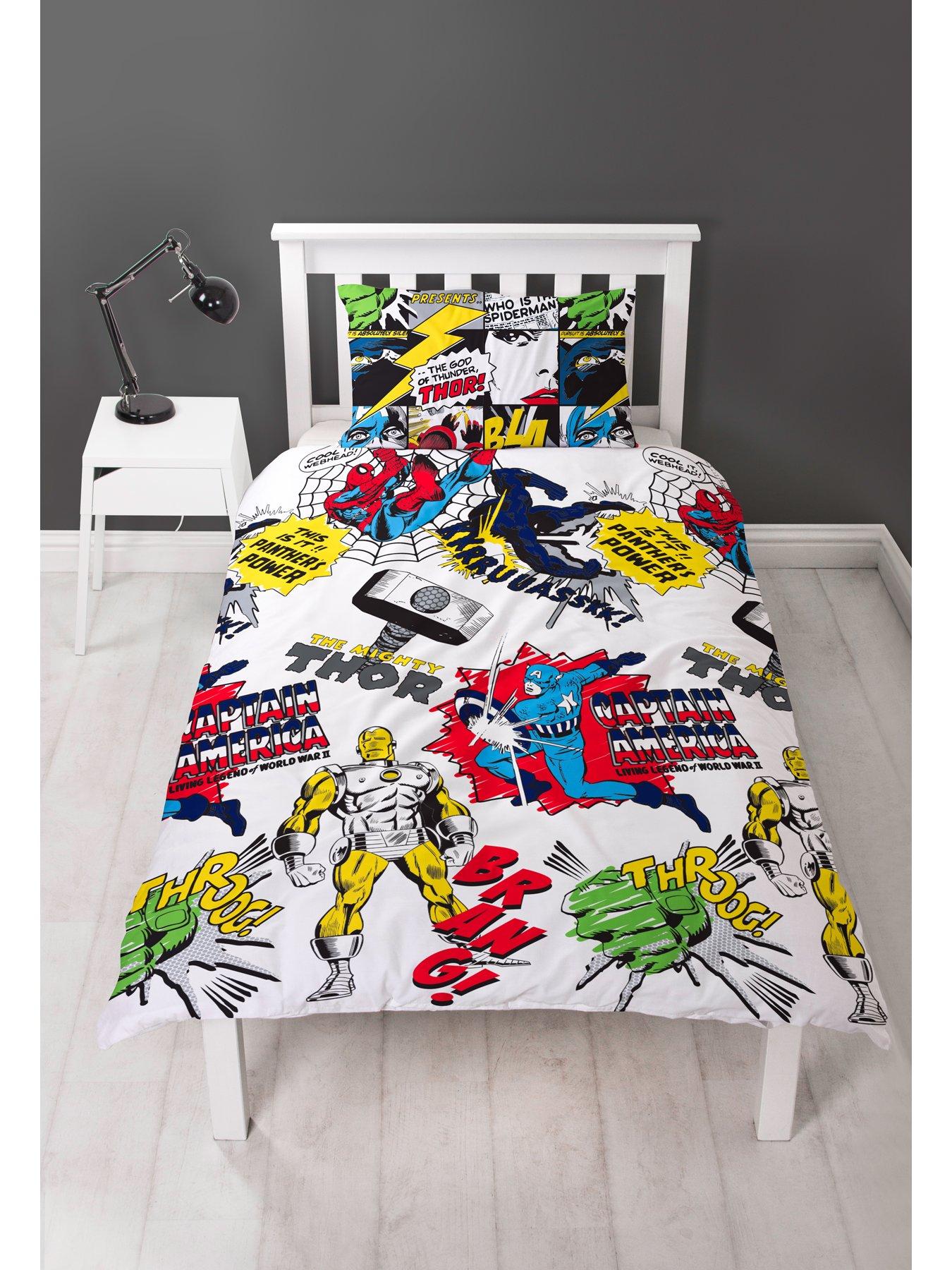 Marvel Scribble Duvet Cover Set Littlewoods Com