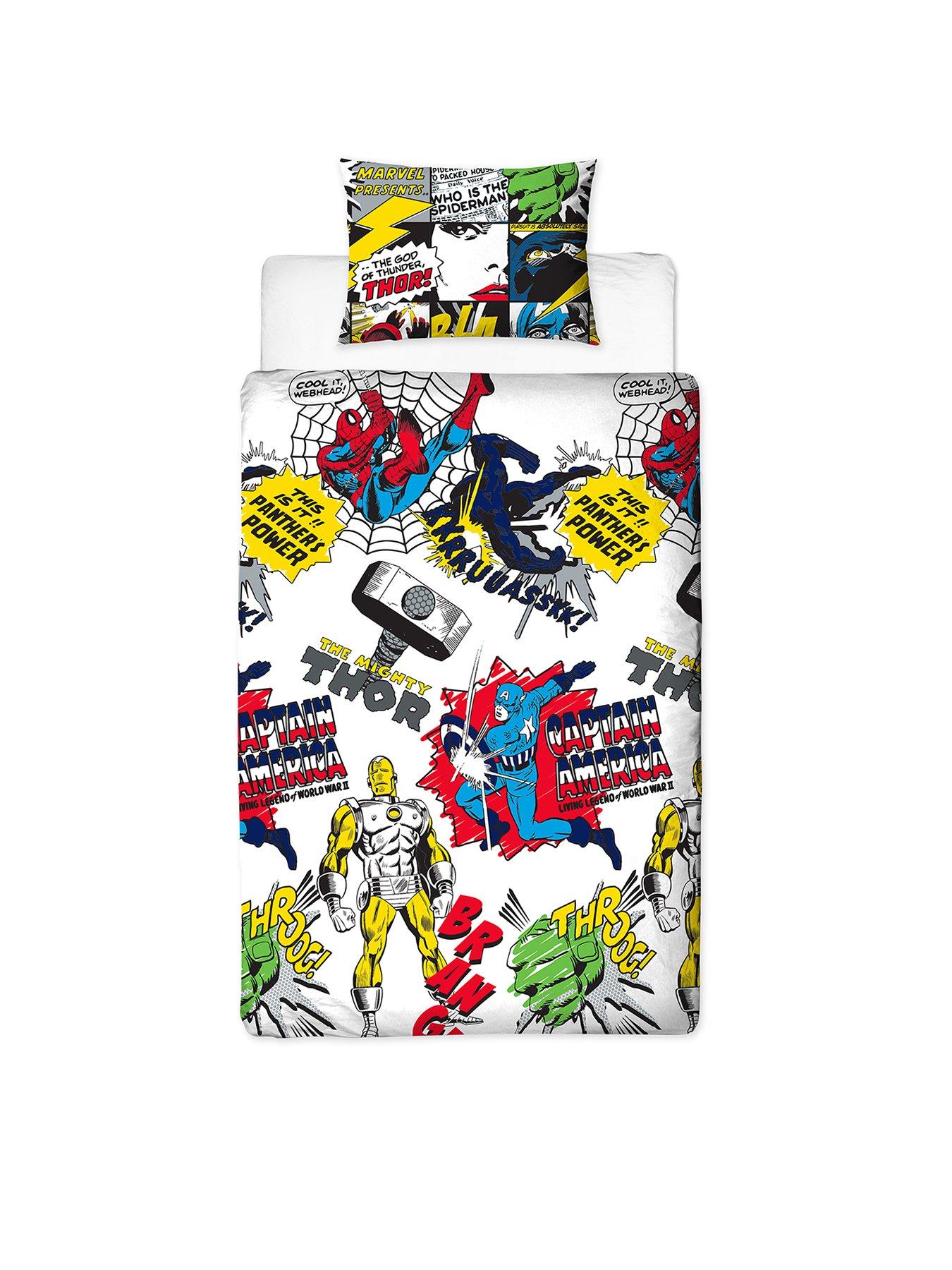 Marvel Scribble Duvet Cover Set Littlewoods Com