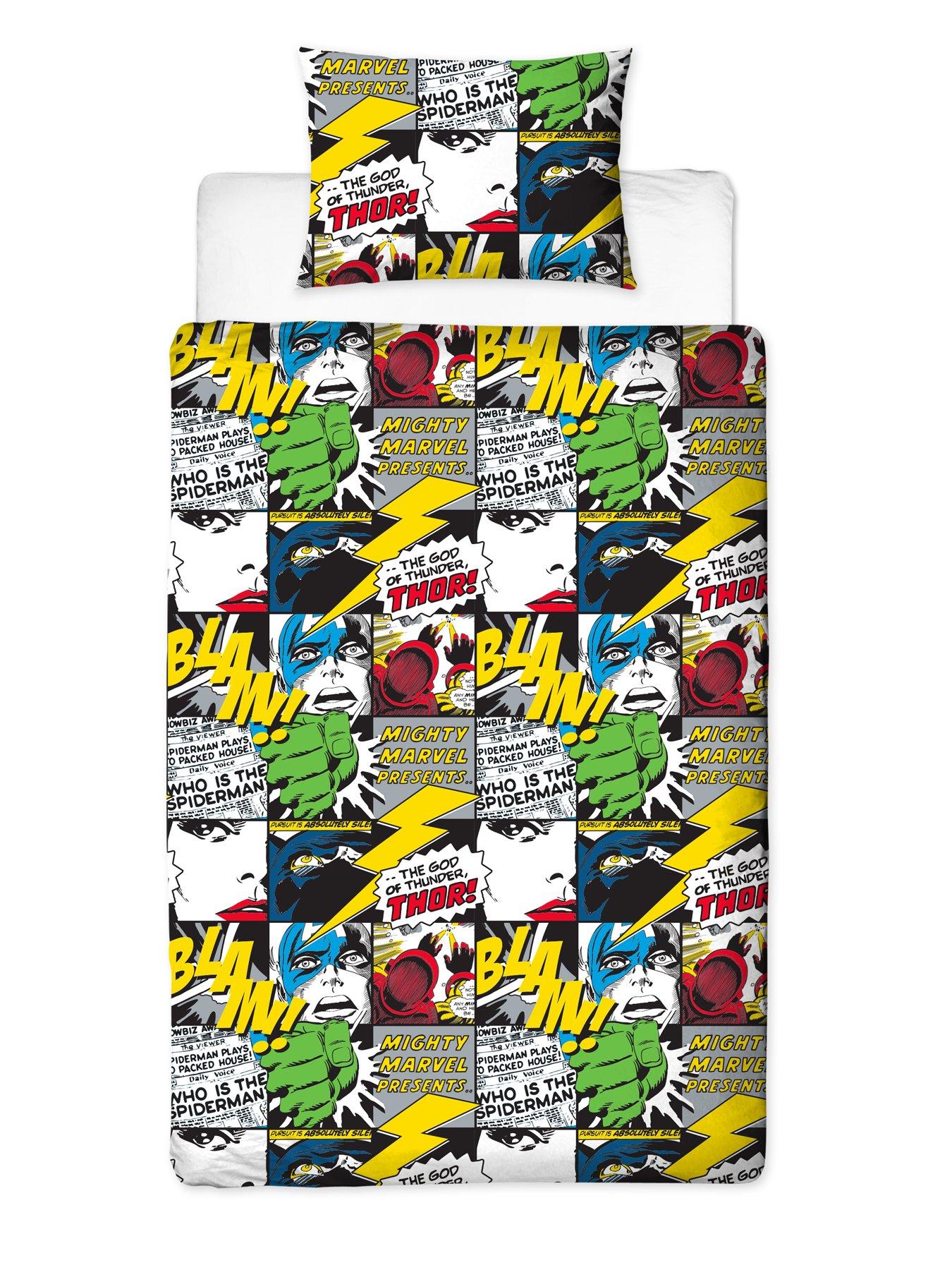 Marvel Scribble Duvet Cover Set Littlewoods Com