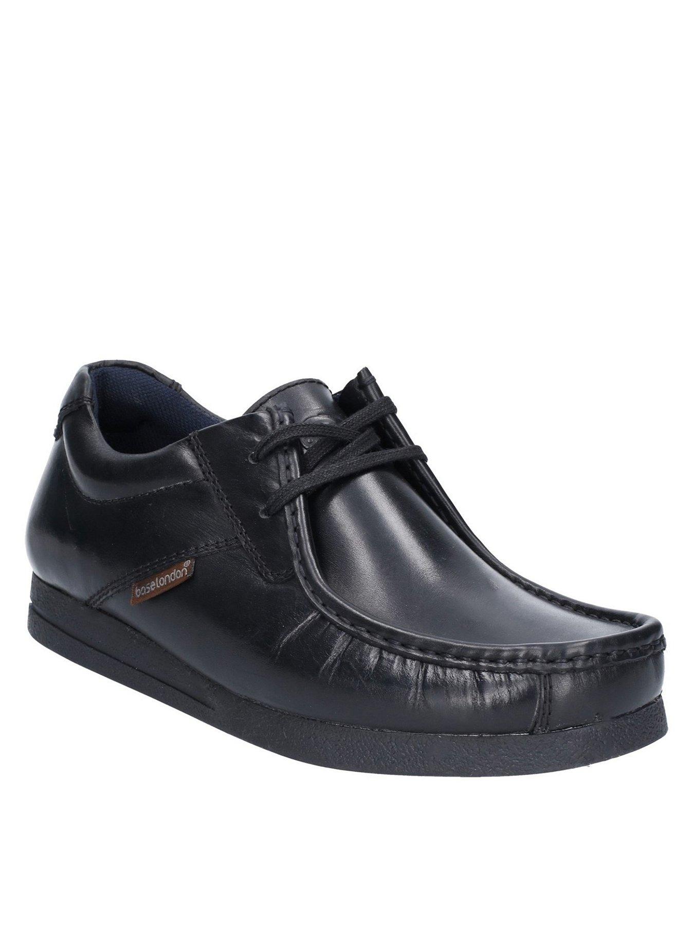 Kett 38B Base London SAGE Mens Waxy Black Leather Lace-up Shoe 