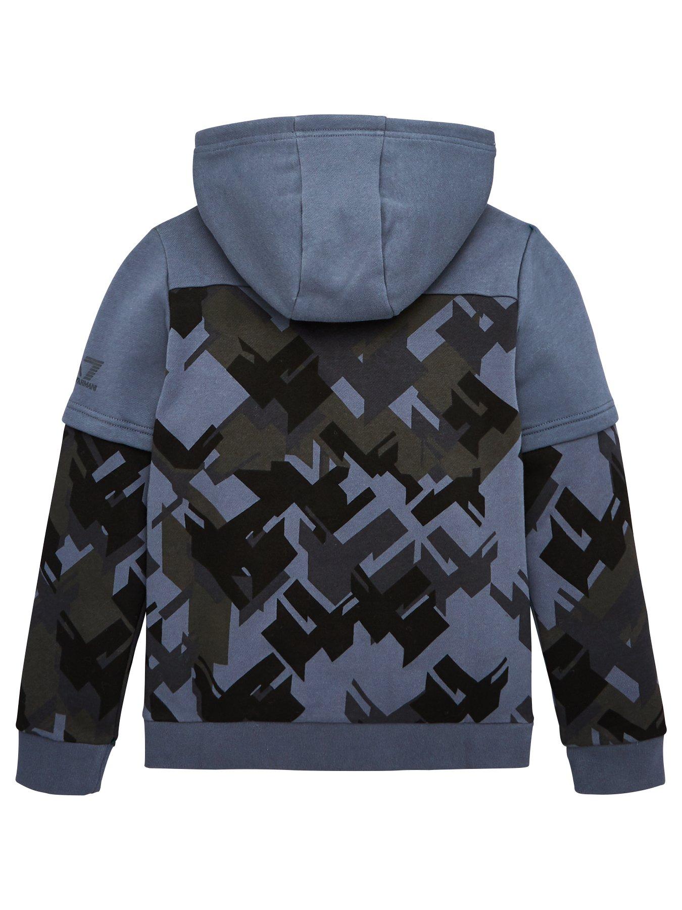 armani camo hoodie