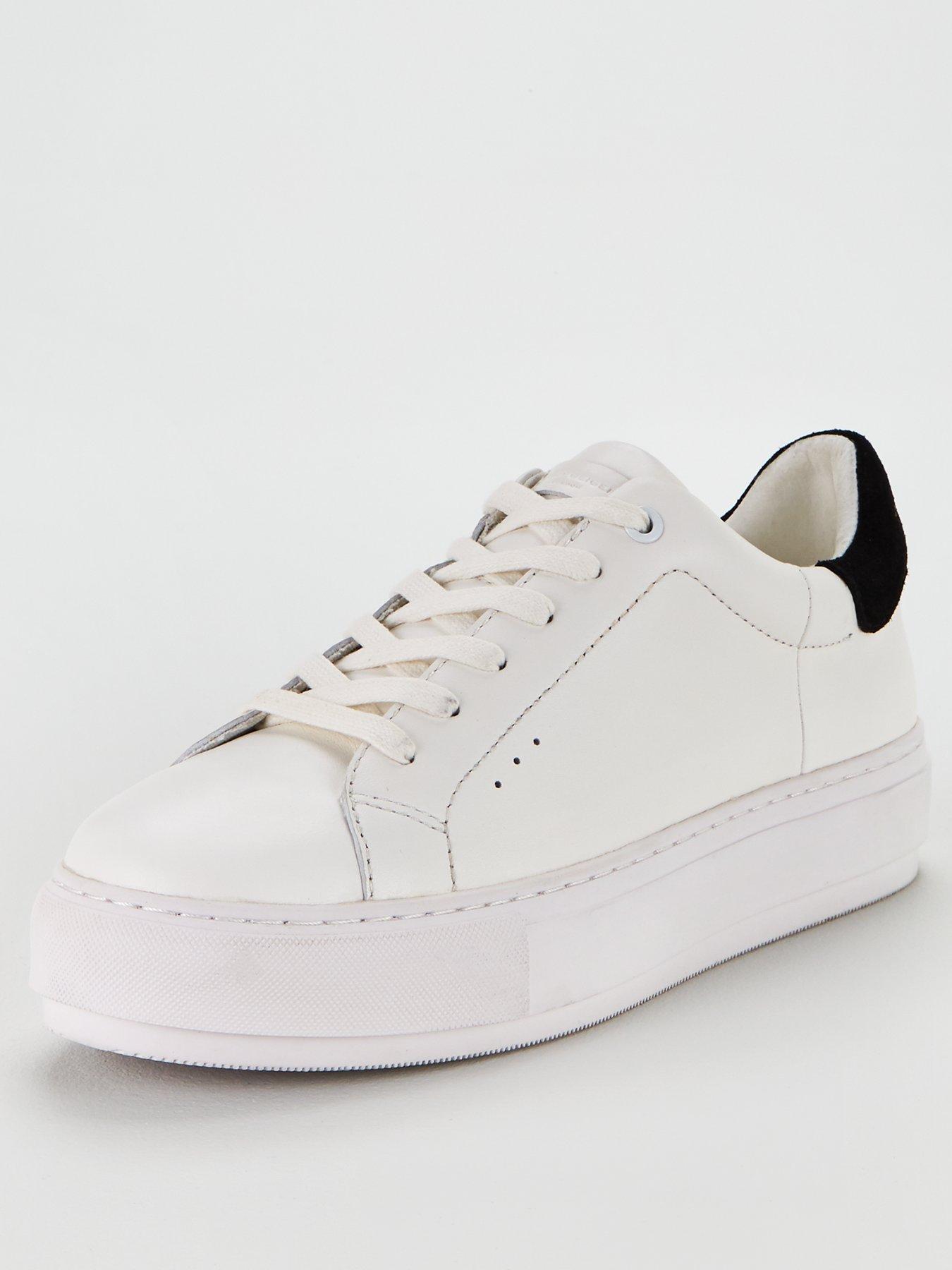 kurt geiger white platform trainers