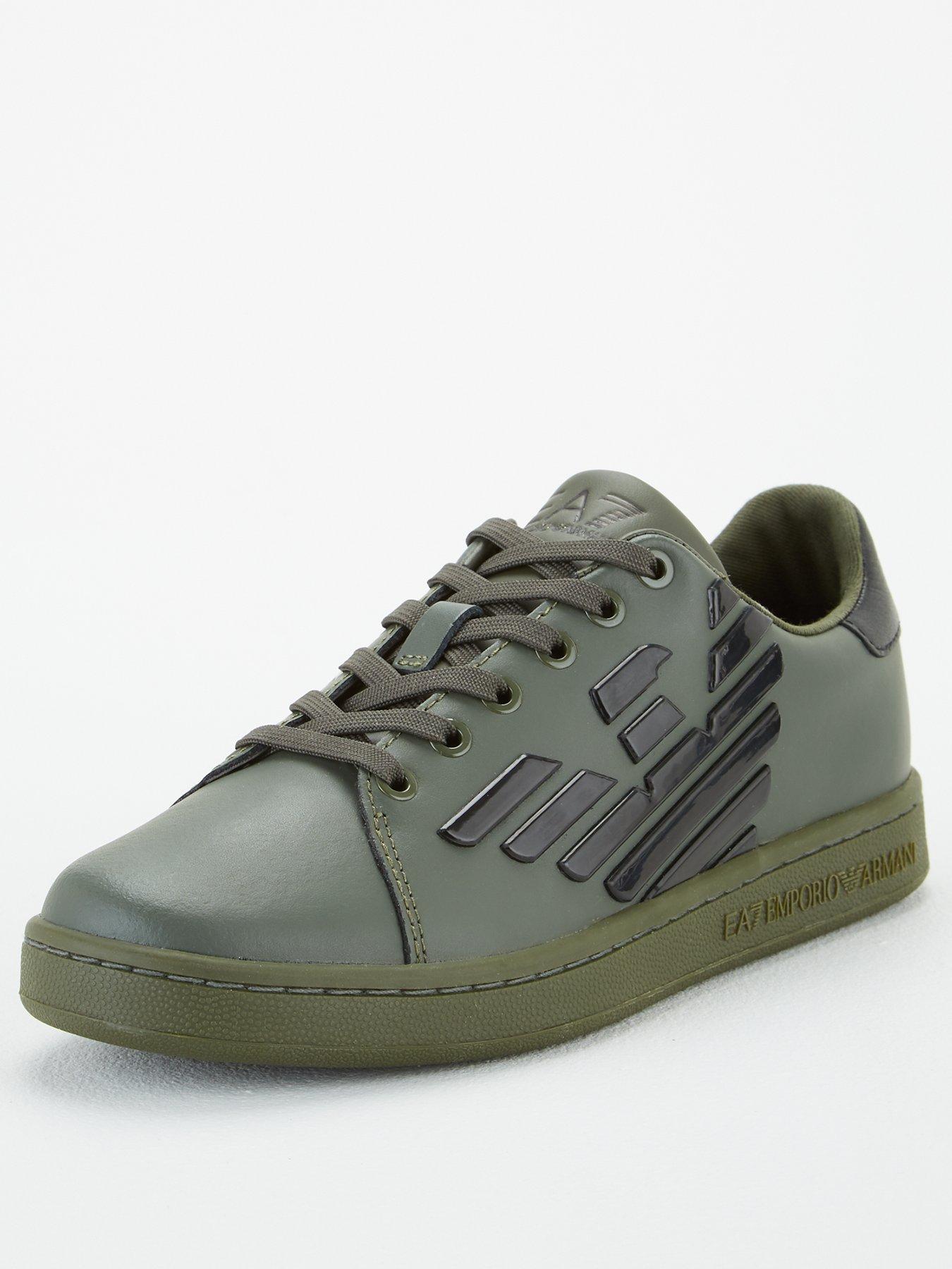 green armani trainers