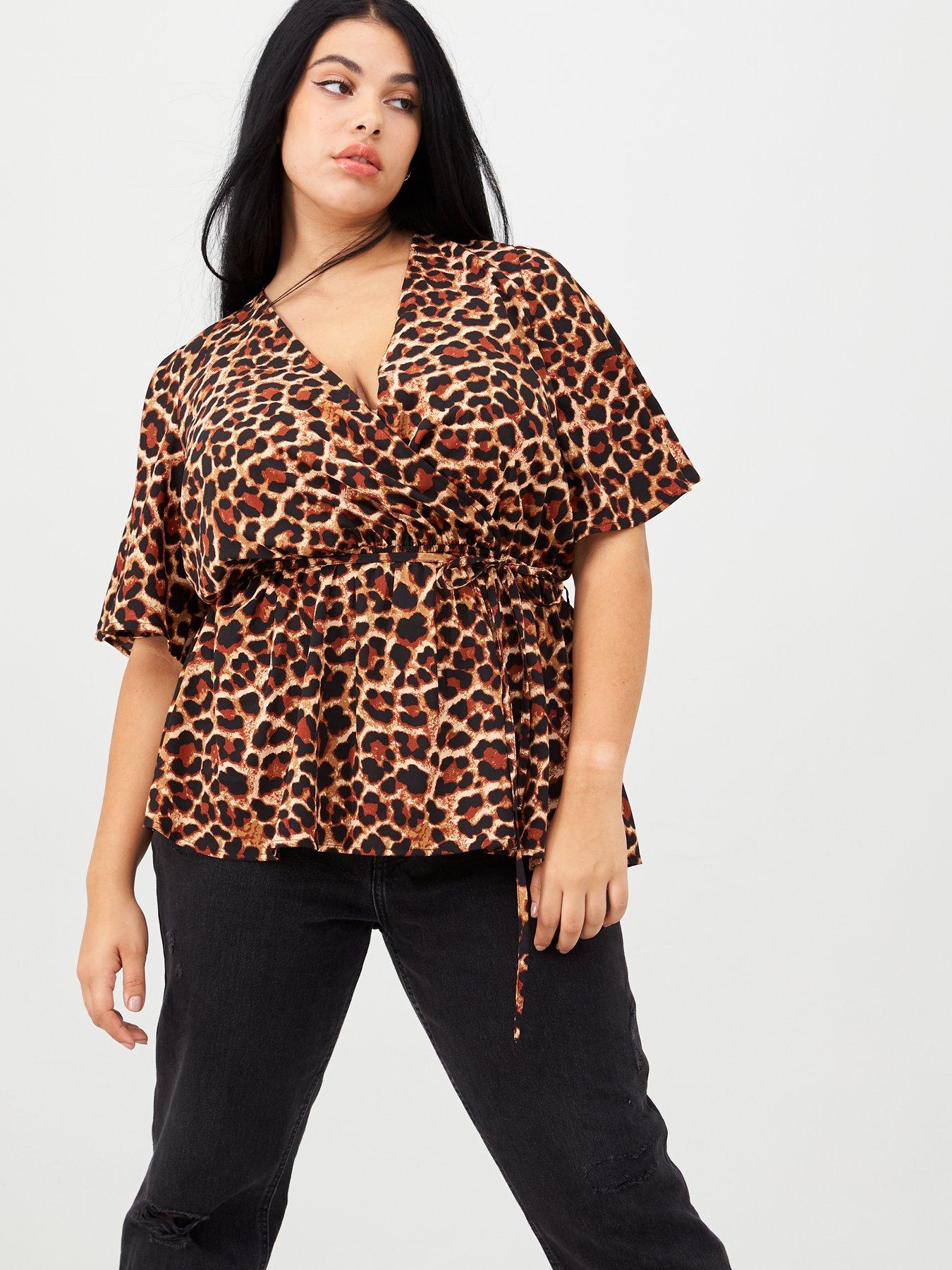 curve leopard print top