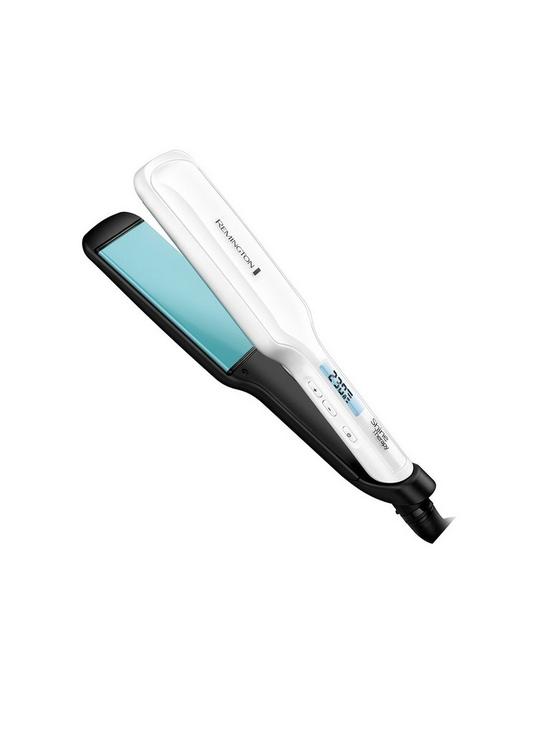 front image of remington-shine-therapy-wide-plate-straightener-s8550