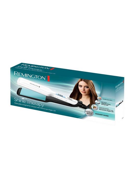 stillFront image of remington-shine-therapy-wide-plate-straightener-s8550
