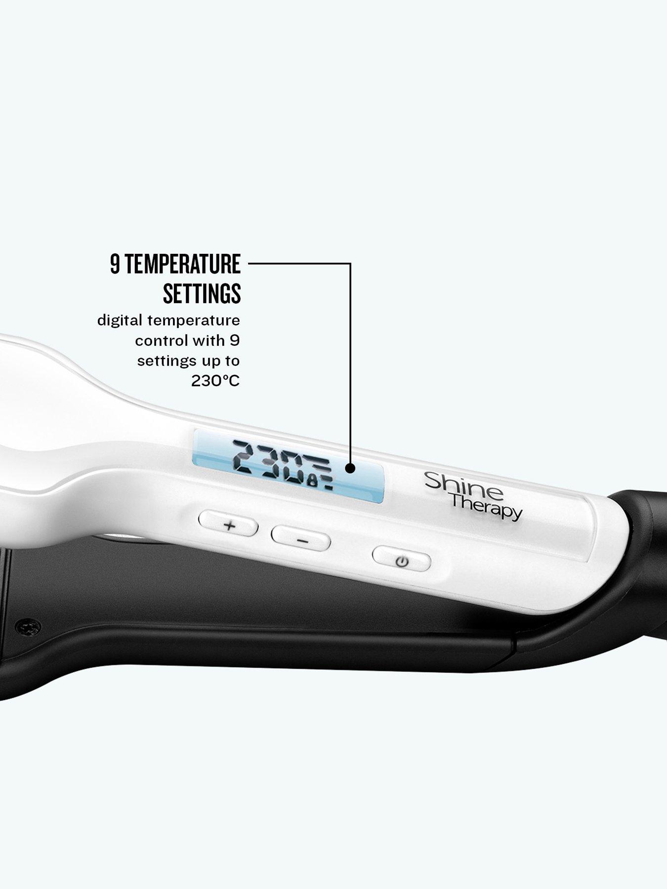 Image 6 of 7 of Remington Shine Therapy Wide Plate Straightener - S8550