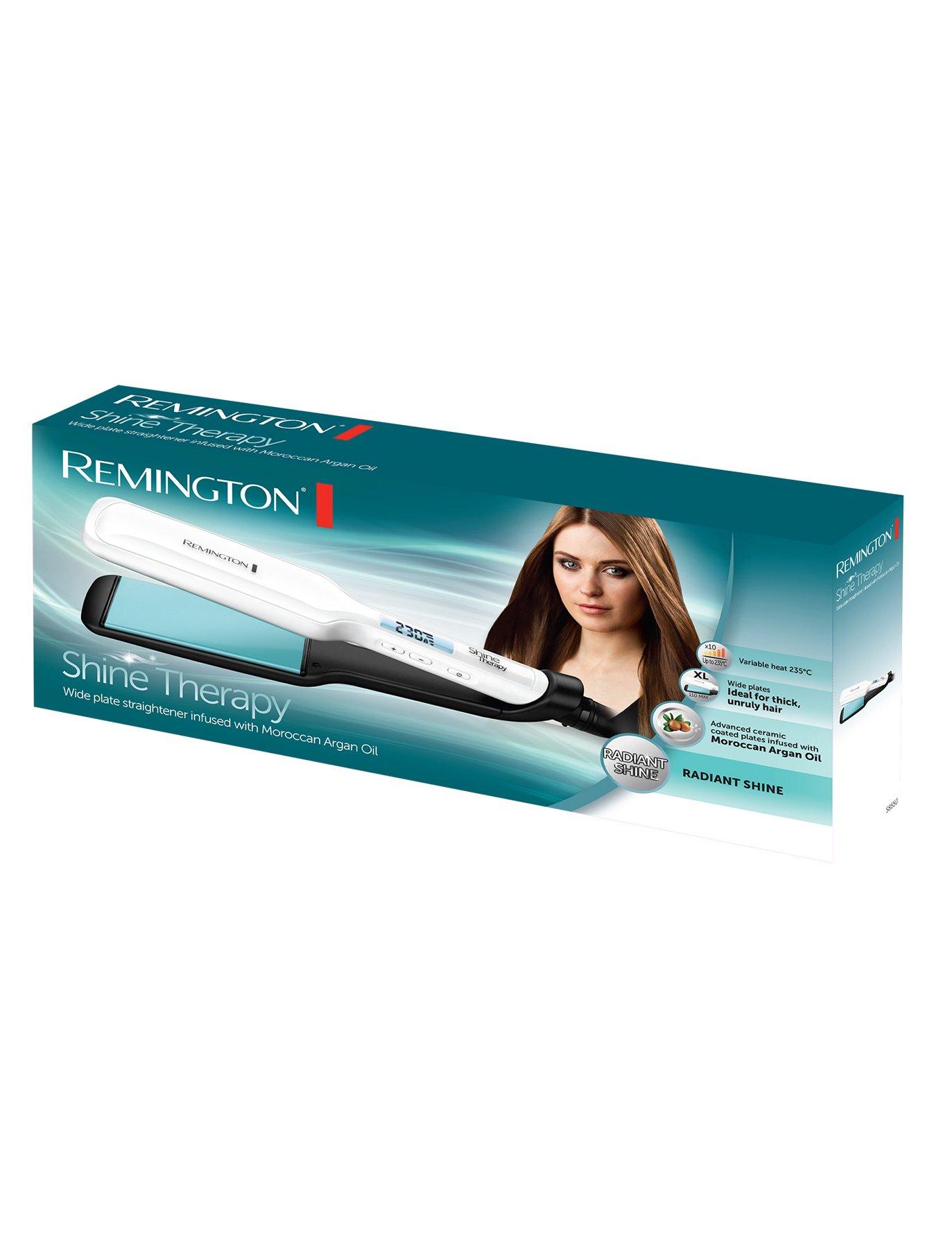 Image 7 of 7 of Remington Shine Therapy Wide Plate Straightener - S8550