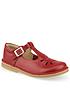  image of start-rite-girlsnbsplottie-leather-classic-t-bar-buckle-shoes-red