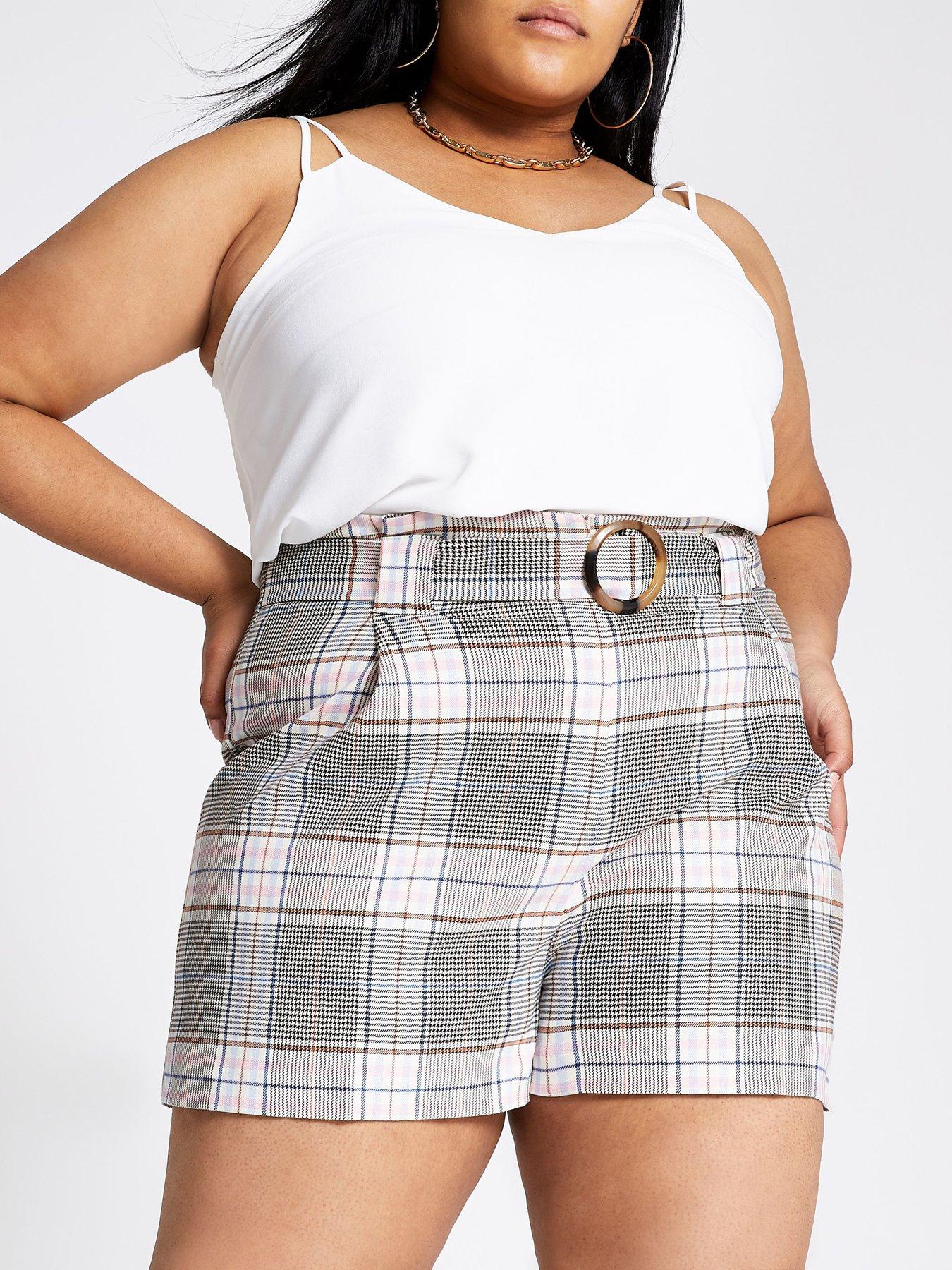 river island belted shorts