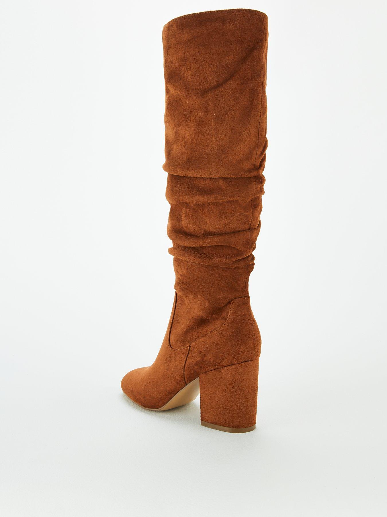 tan slouch boots