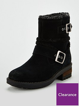 Superdry Hurbis Biker Boot - Black | littlewoods.com