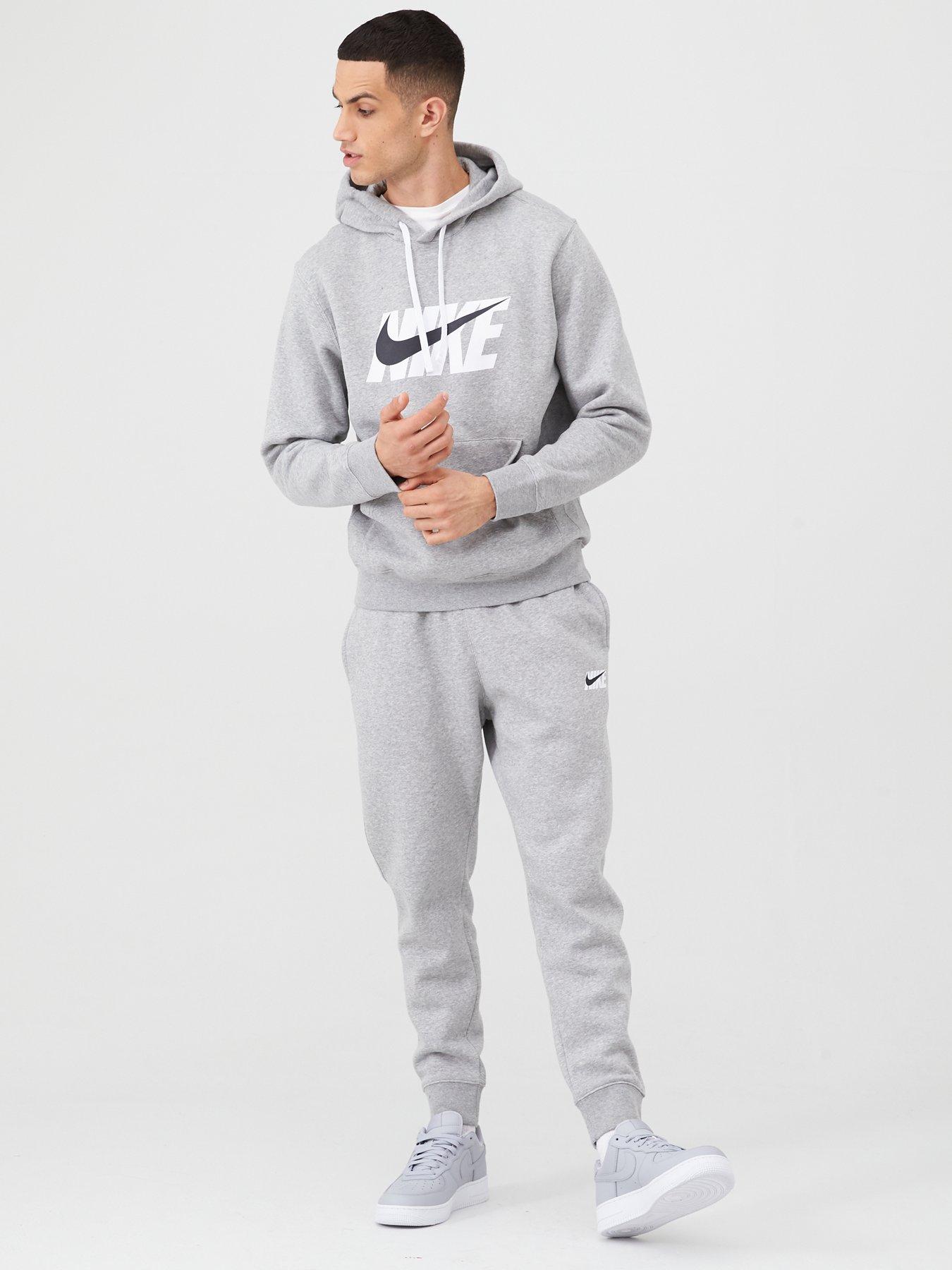 grey nike tracksuit full