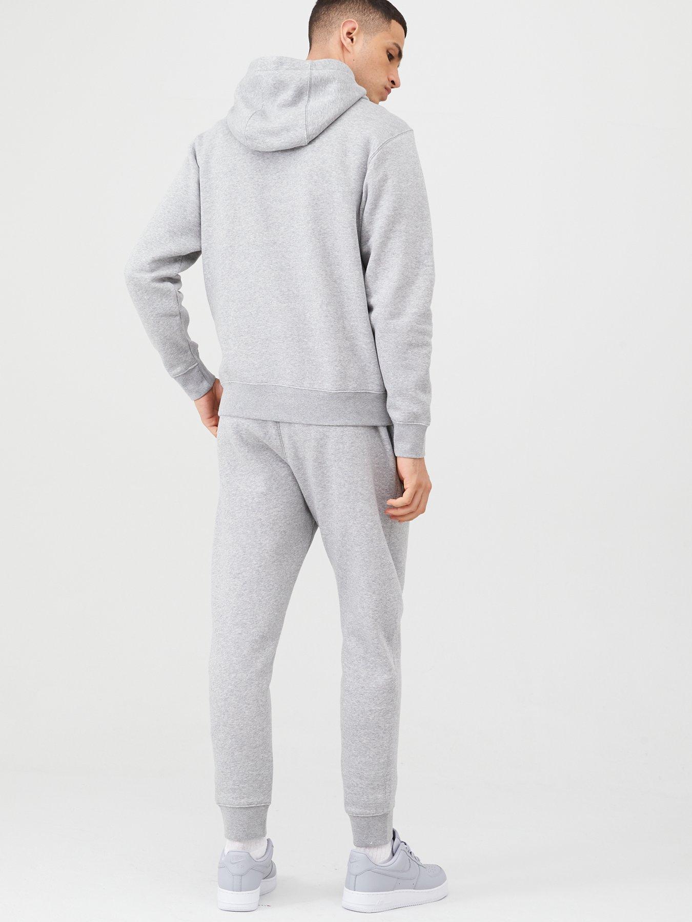 nike grey hooded tracksuit