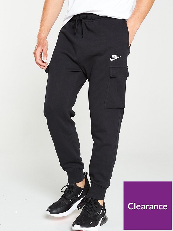 Nike Sportswear Club Fleece Cargo Joggers - Black