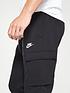  image of nike-sportswear-club-fleece-cargo-joggers-black