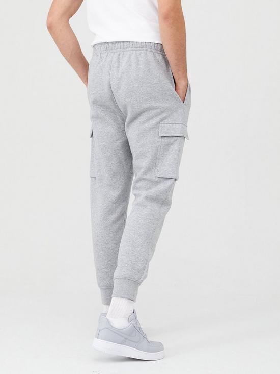 stillFront image of nike-sportswear-club-fleece-cargo-joggers-dark-grey