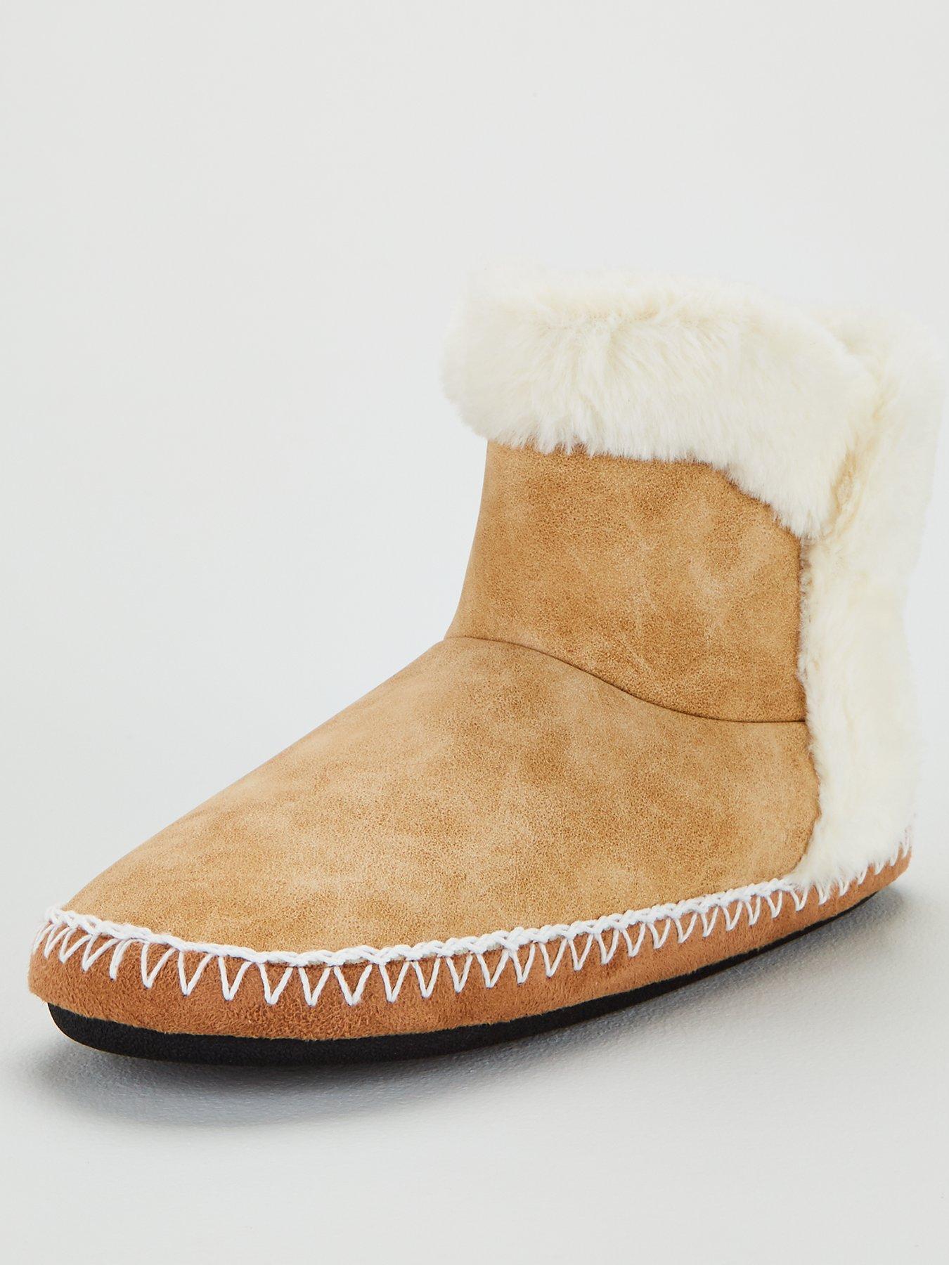 tan slipper boots
