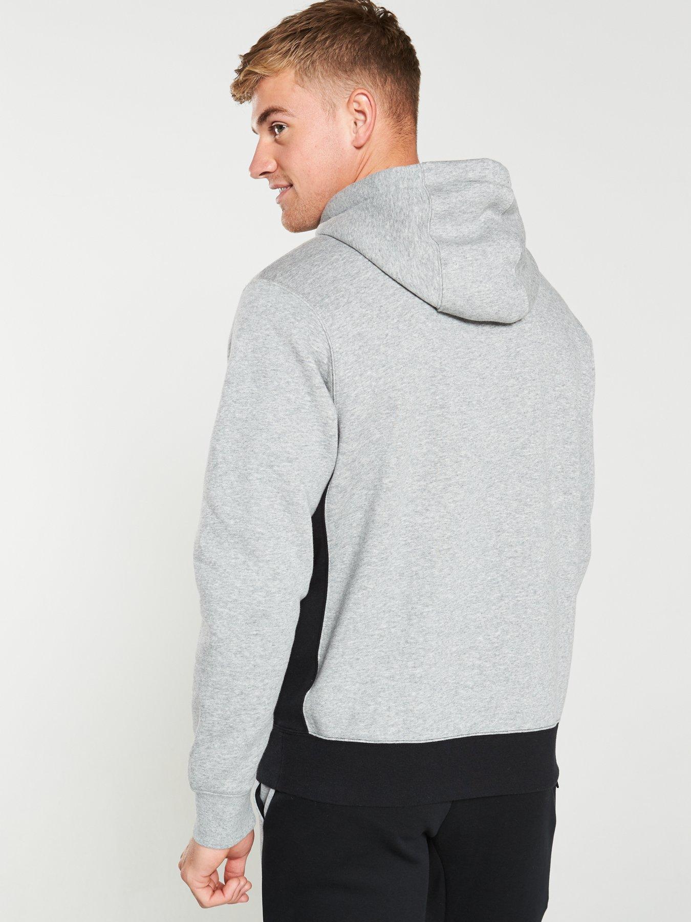 nike sportswear club fleece half zip hoodie