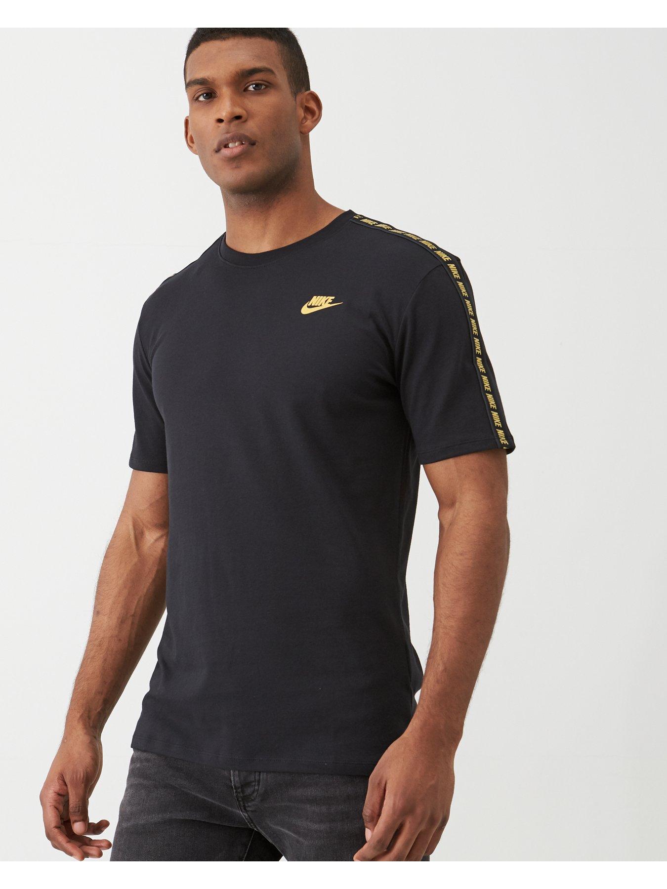 black and gold shirt nike