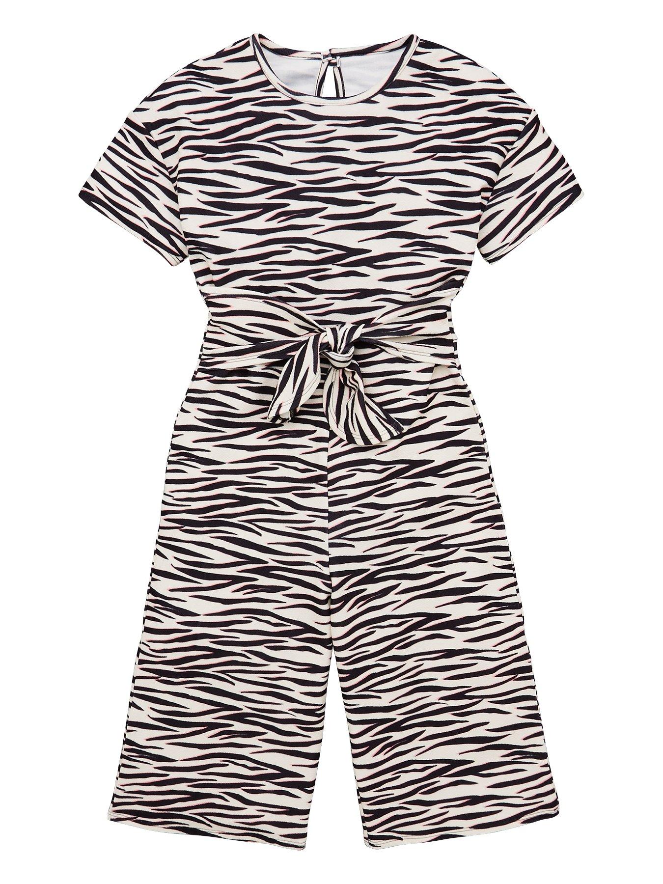 girls animal print jumpsuit