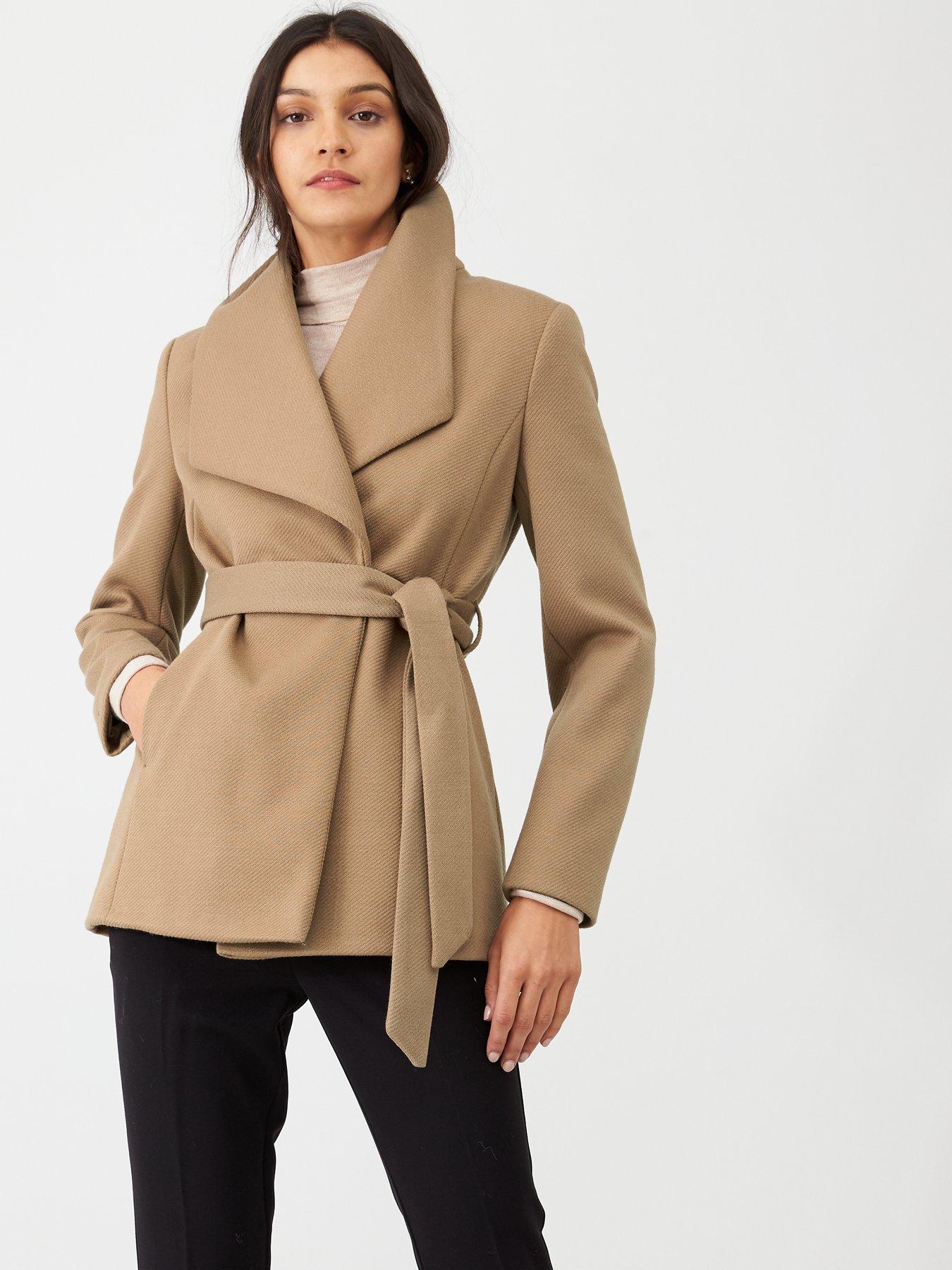 wrap short coat