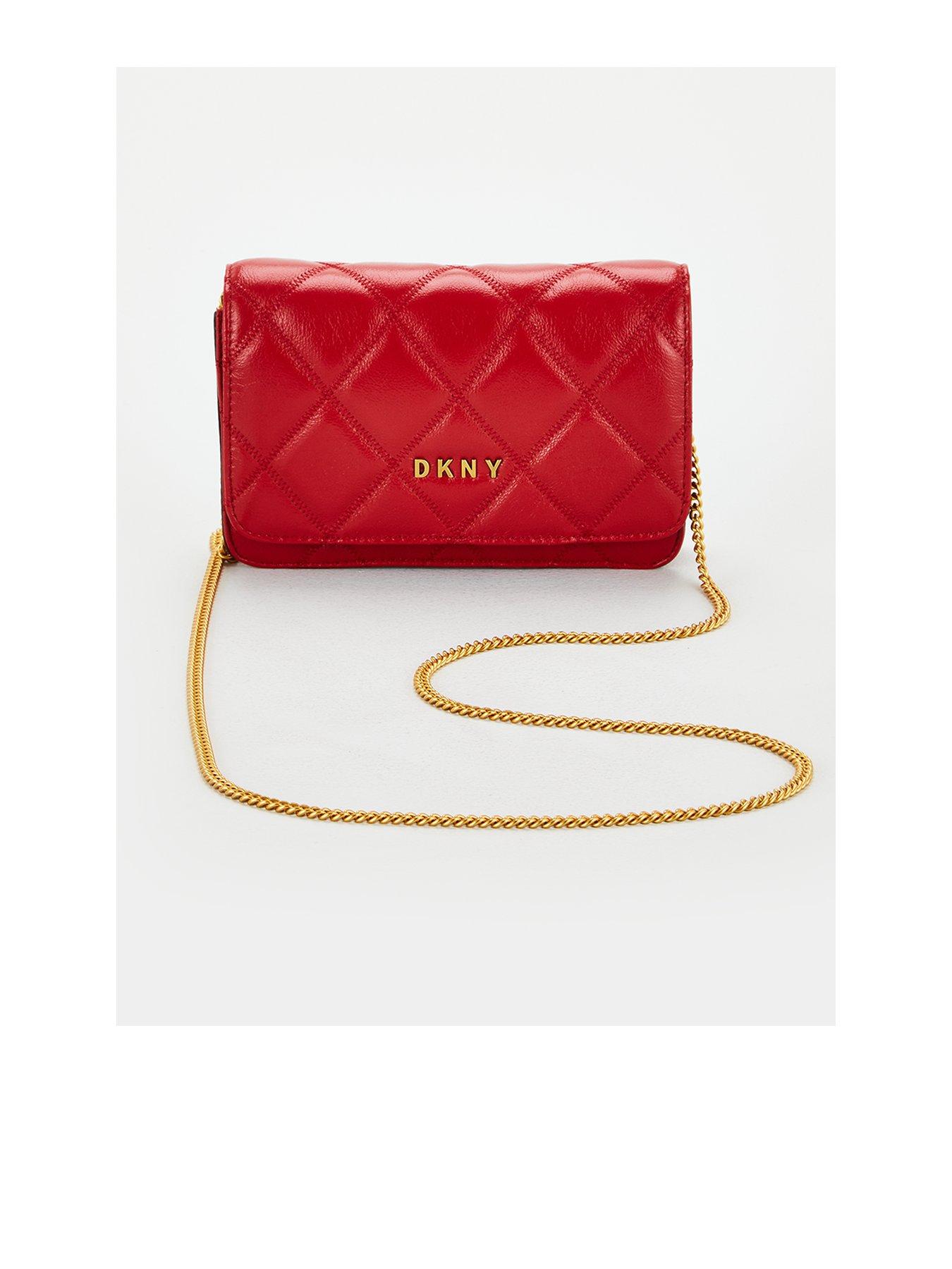 dkny red crossbody bag