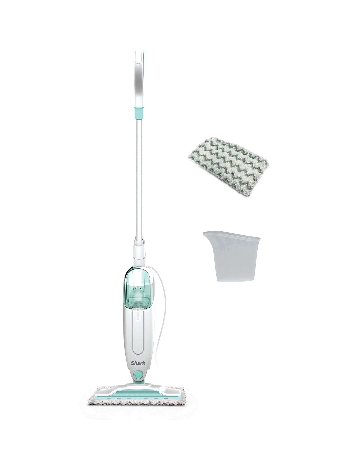 Image 1 of 7 of Shark Pro Steam Mop&nbsp;- Reusable, Machine Washable Cleaning Pads - 5.5 Metre Cord - White -&nbsp;S1000UK
