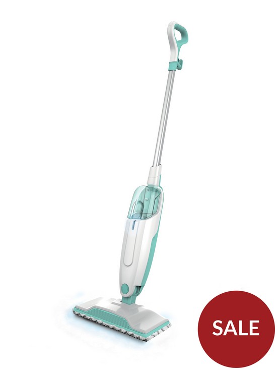 stillFront image of shark-pro-steam-mop-s1000uk-reusable-machine-washable-cleaning-pads-55-metre-cord-white
